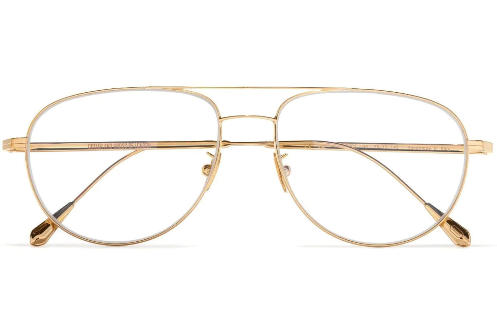 Cutler & Gross - 0002 Eyeglasses Gold 18K