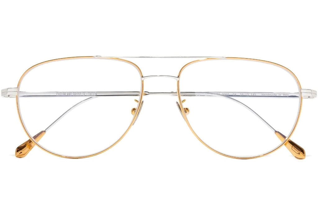 Cutler & Gross - 0002 Eyeglasses Yellow Gold 24K + Rhodium 18K