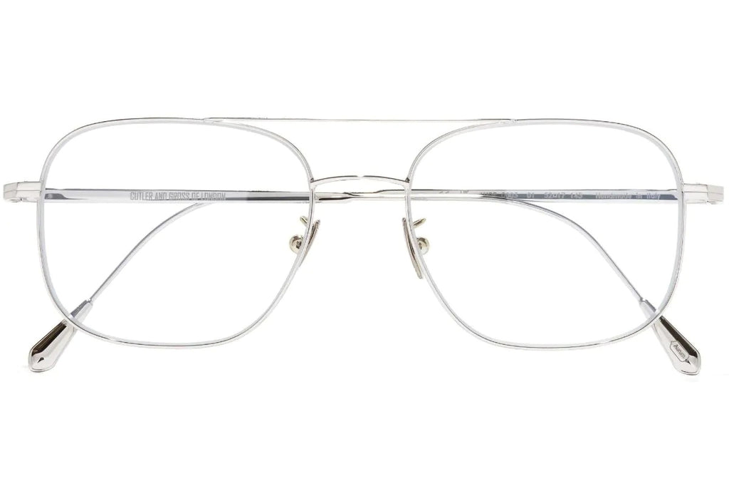 Cutler & Gross - 0003 Eyeglasses White Gold Rhodium 18K