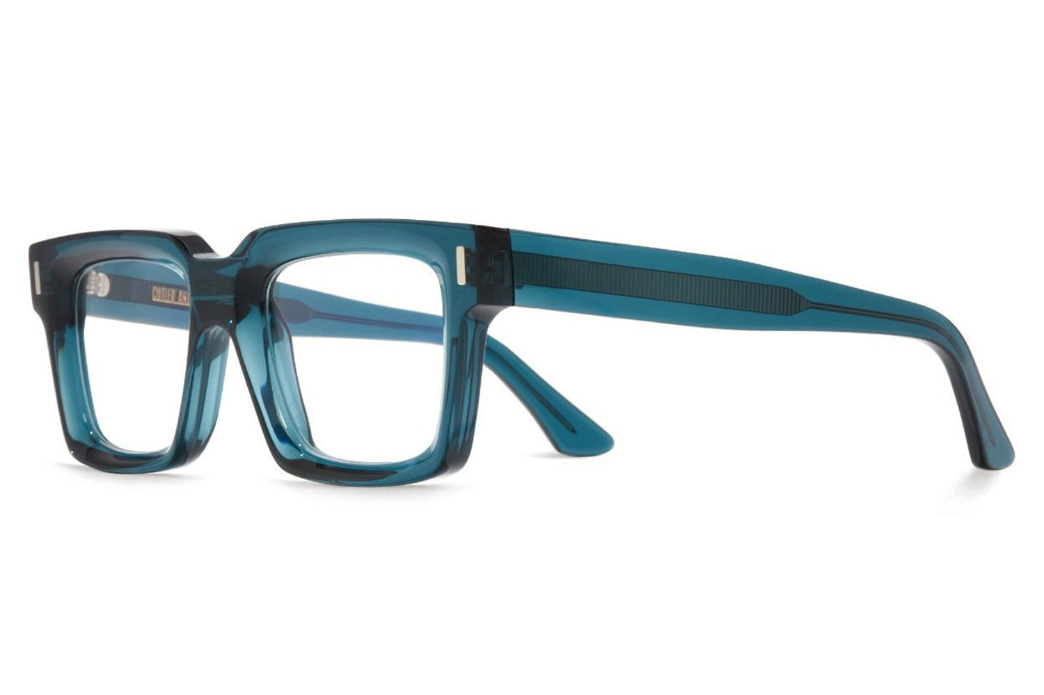 Cutler And Gross Bold Rectangular Acetate Eyeglasses With Oversized Lenses - NWT Cutler and Gross 9692 Prescription Glasses Black. Black  main image 4
