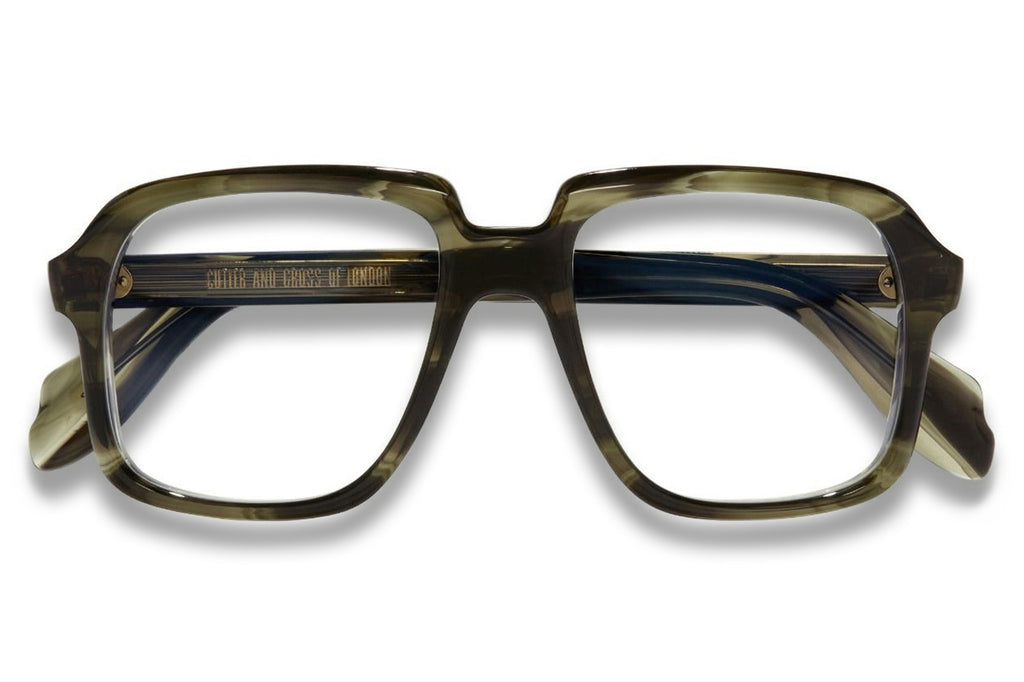 Cutler & Gross - 1397 Eyeglasses Striped Green Havana