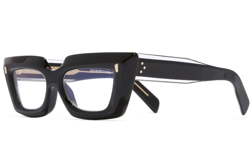 Cutler & Gross - 1408 Eyeglasses Black on Crystal