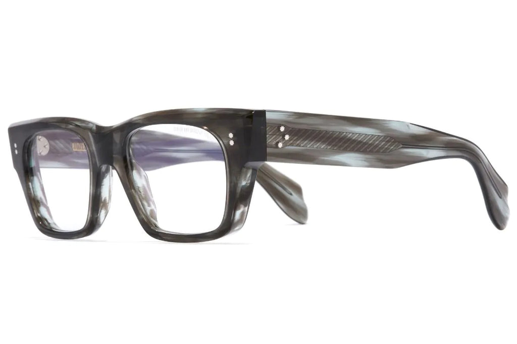 Cutler & Gross - 9690 Eyeglasses Striped Green Crystal