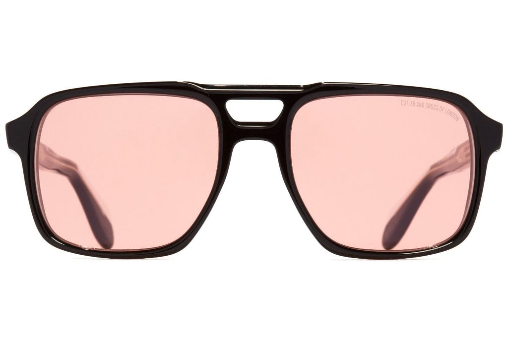 Cutler and Gross - 1394 Sunglasses Black w/ Pink Lenses