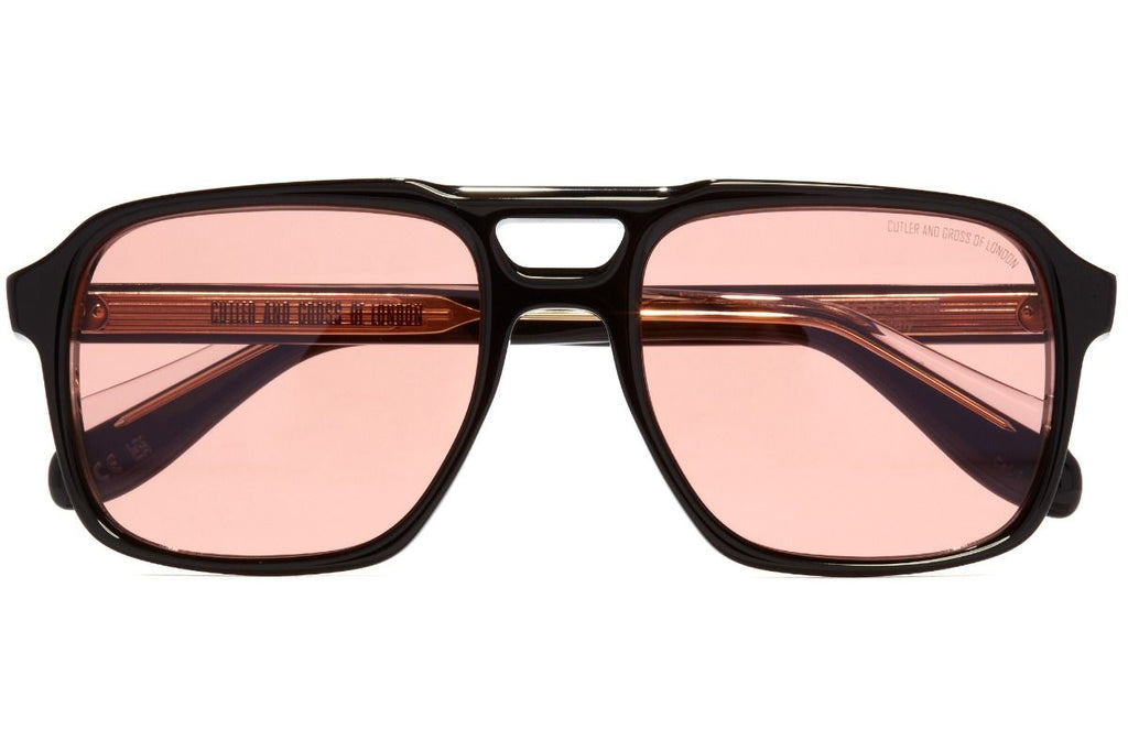 Cutler and Gross - 1394 Sunglasses Black w/ Pink Lenses