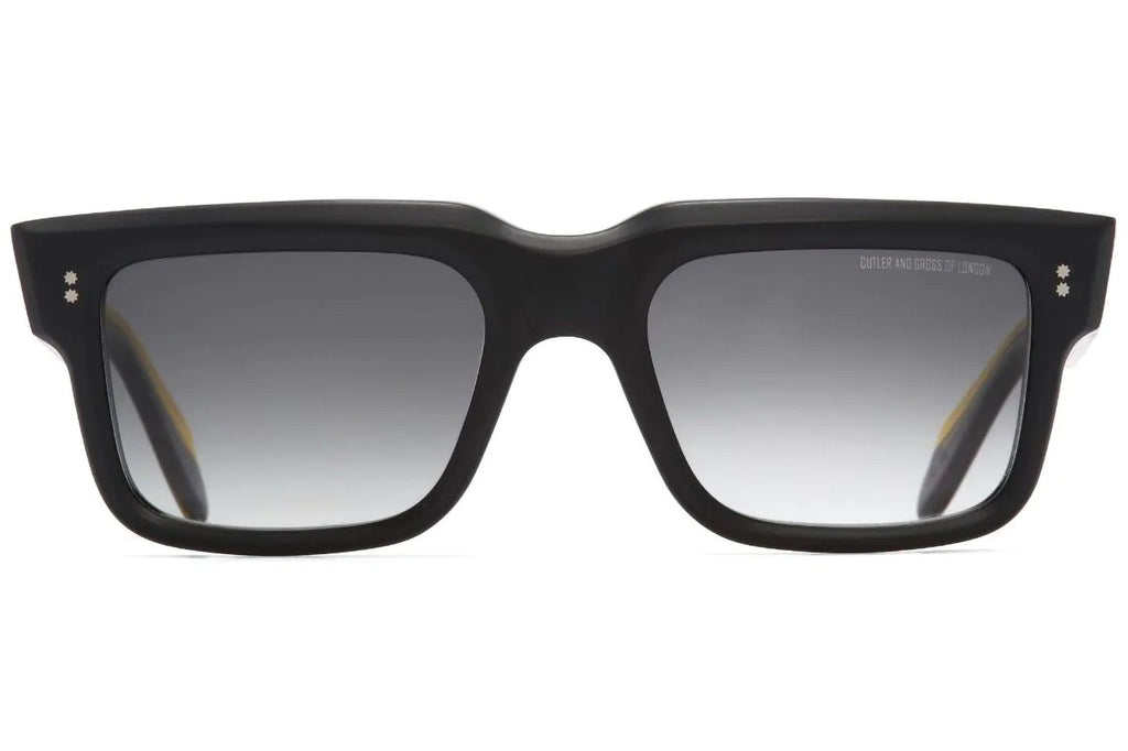Cutler and Gross - 1403 Sunglasses Black Matte on Shiny Yellow