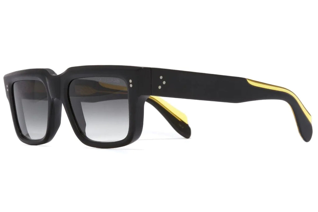 Cutler and Gross - 1403 Sunglasses Black Matte on Shiny Yellow