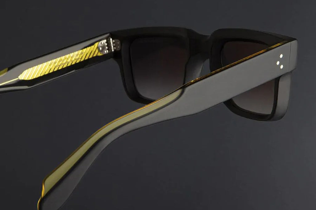 Cutler and Gross - 1403 Sunglasses Black Matte on Shiny Yellow