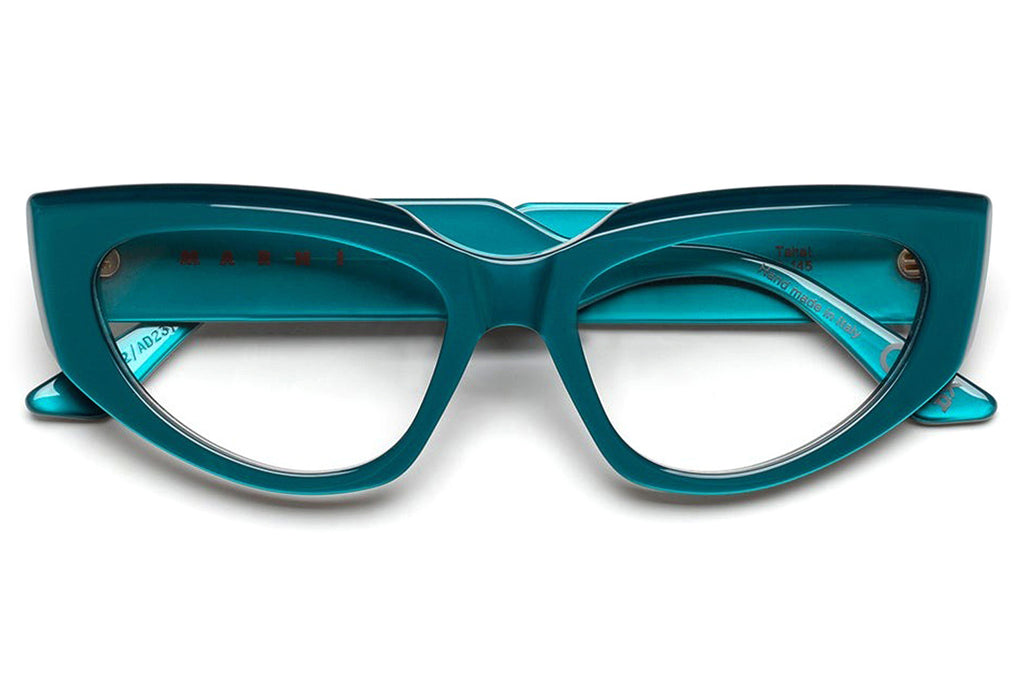 Marni® - Tahat Eyeglasses Metallic Teal