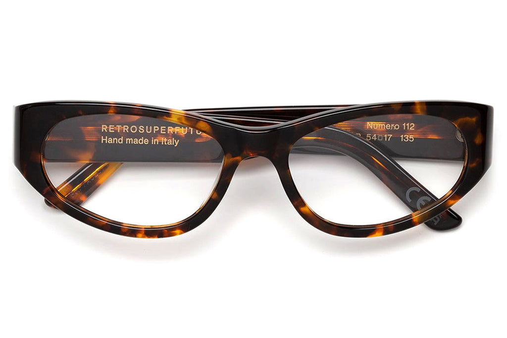 Retro Super Future® - Numero 112 Eyeglasses Burnt Havana