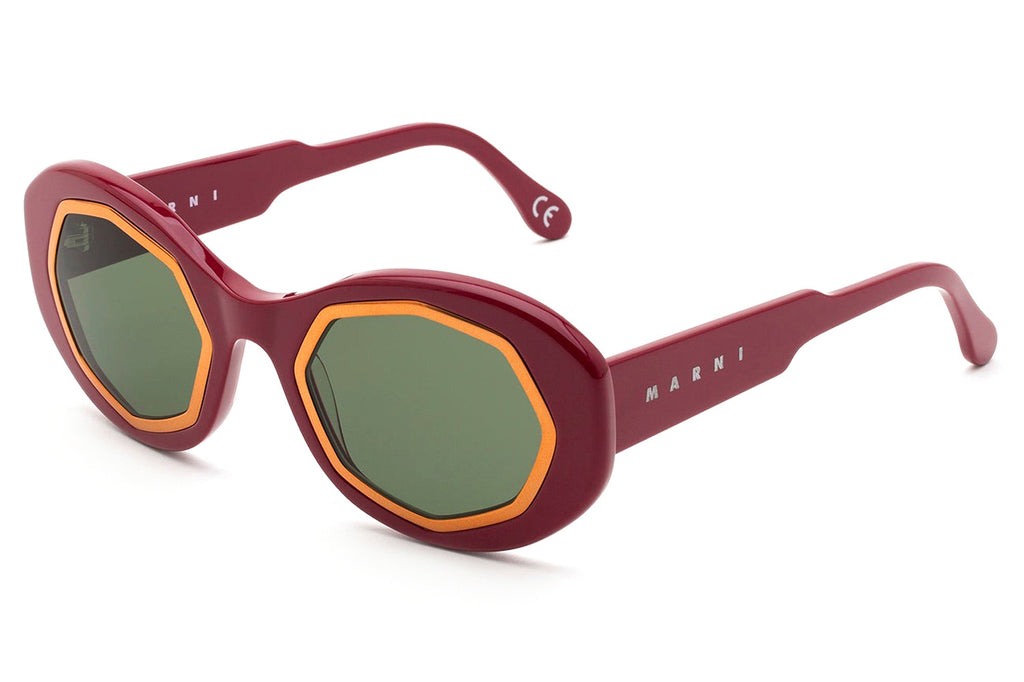 Marni® - Mount Bromo Sunglasses Bordeaux/Orange