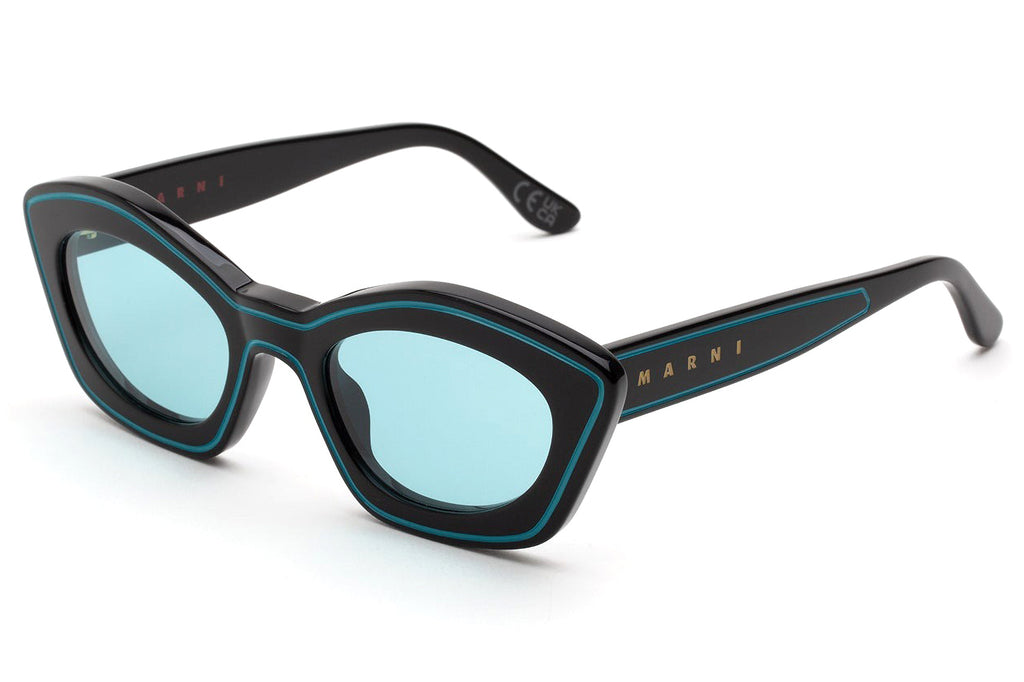 Marni® - Kea Island Sunglasses Black/Teal Blue