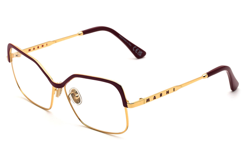 Marni® - Unila Valley Eyeglasses Burgundy/Gold