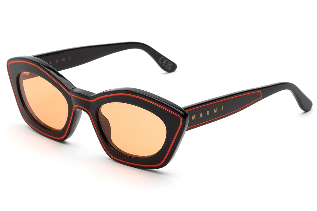 Marni® - Kea Island Sunglasses Black/Tangerine Orange