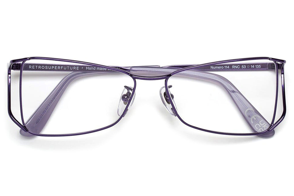 Retro Super Future® - Numero 114 Eyeglasses Chromed Lilac