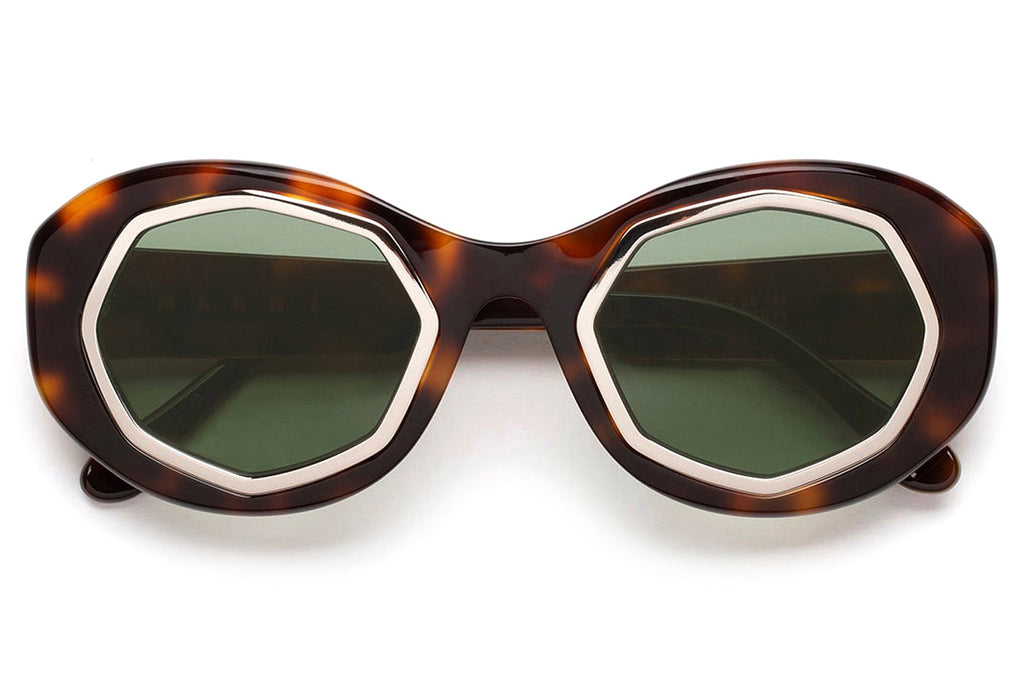 Marni® - Mount Bromo Sunglasses Havana/Silver