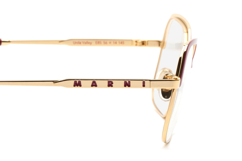 Marni® - Unila Valley Eyeglasses Burgundy/Gold