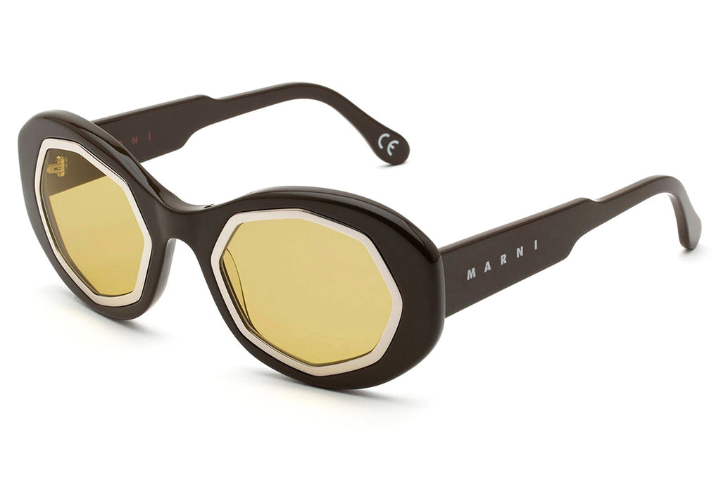 Marni® - Mount Bromo Sunglasses Brown/Silver