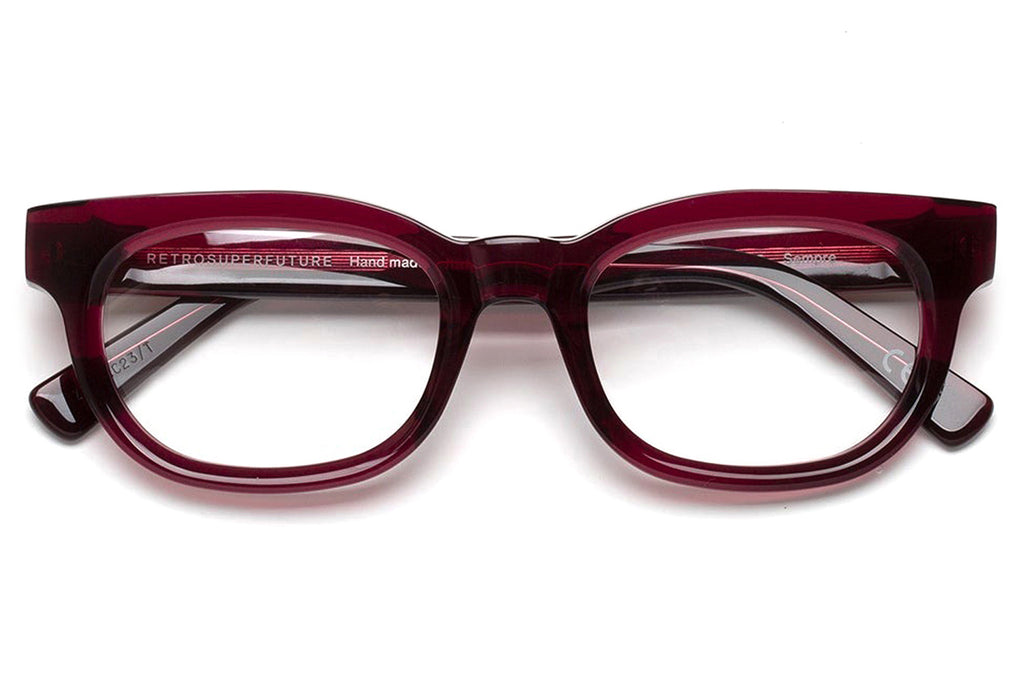 Retro Super Future® - Sempre Eyeglasses Deep Burgundy