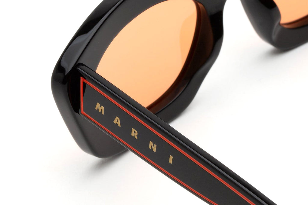 Marni® - Kea Island Sunglasses Black/Tangerine Orange