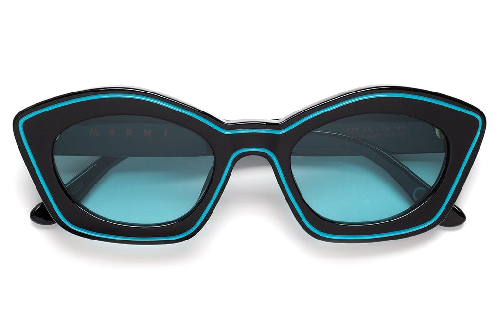 Marni® - Kea Island Sunglasses Black/Teal Blue