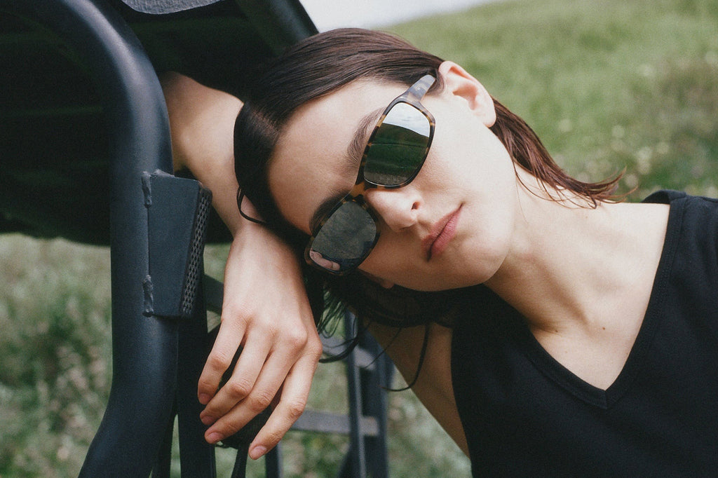AKILA® Eyewear - Jet Sunglasses Tortoise w/ Silver Mirror Lenses