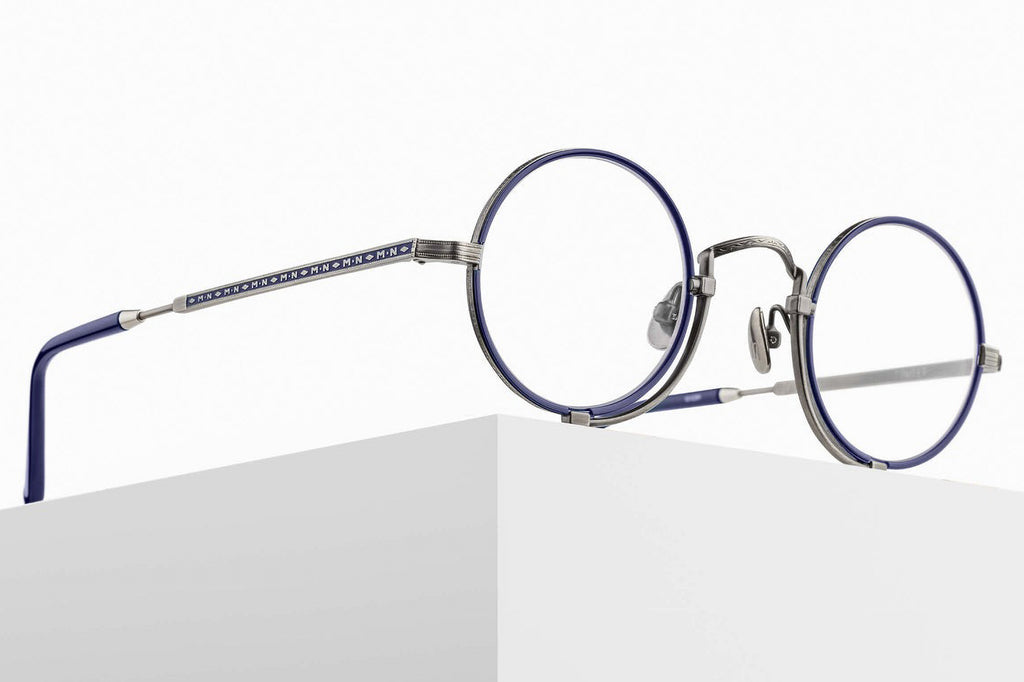 Matsuda - 10103H-I Eyeglasses Antique Silver - Navy