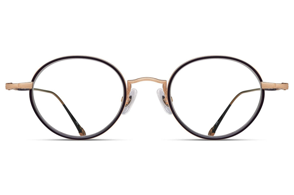 Matsuda - 10189H-I Eyeglasses Matte Rose Gold - Matte Black