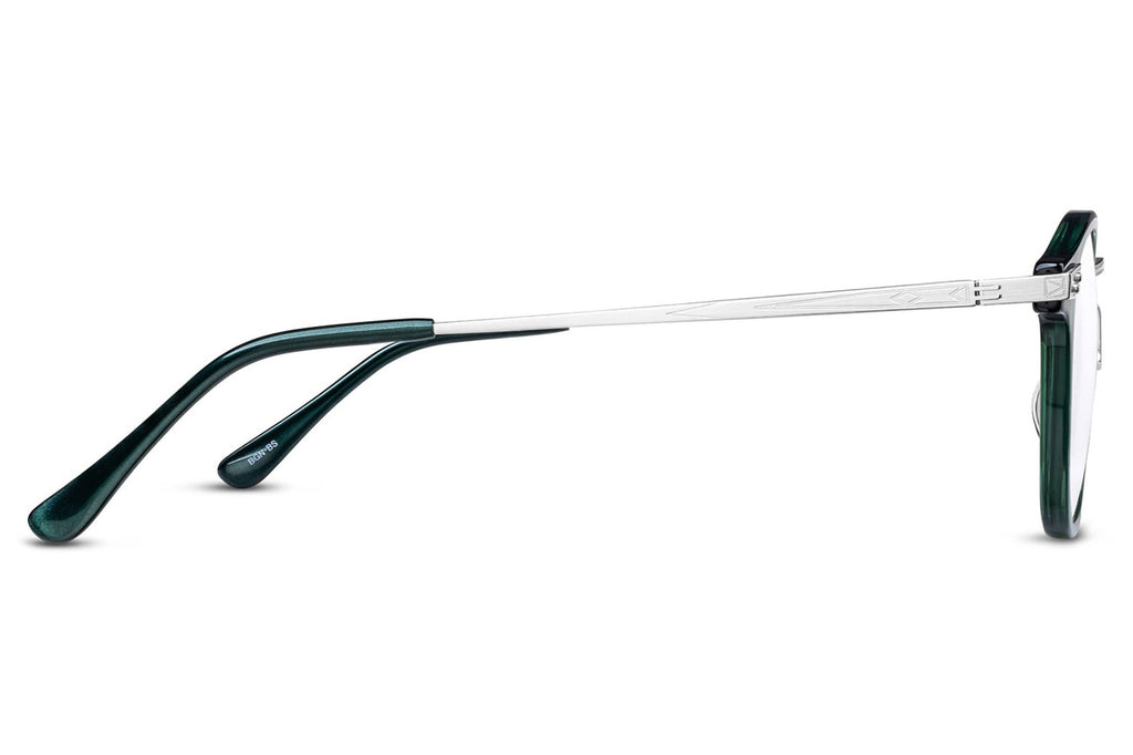 Matsuda - 2808H Eyeglasses Brushed Silver - Bottle Green