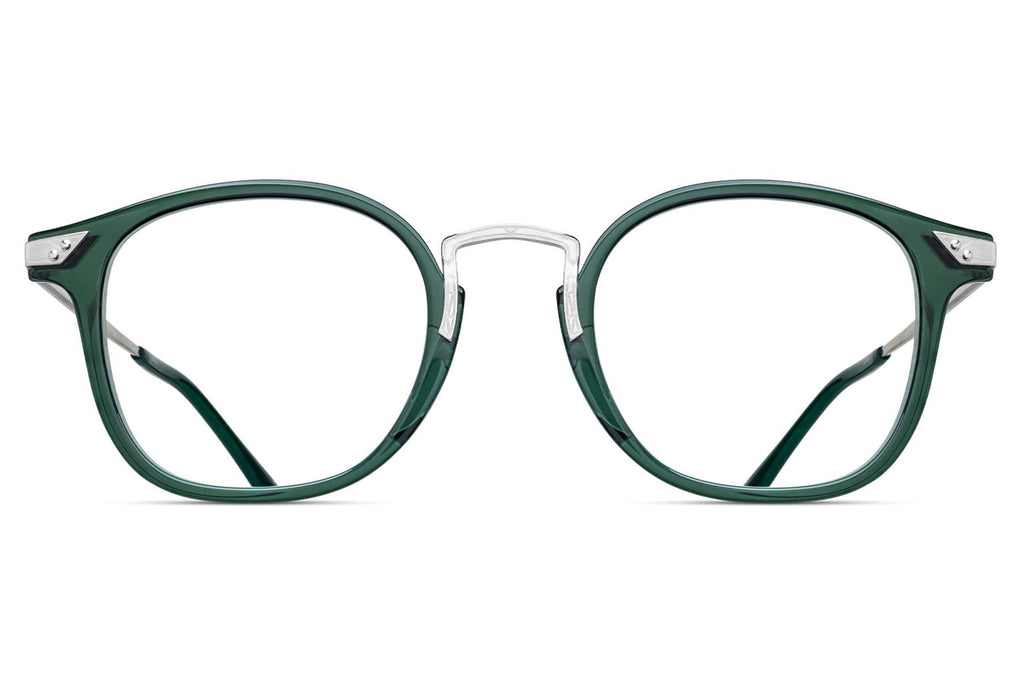 Matsuda - 2808H Eyeglasses Brushed Silver - Bottle Green