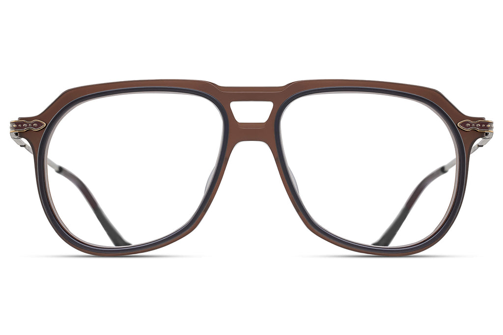 Matsuda - M2073 Eyeglasses Matte Taupe - Antique Gold