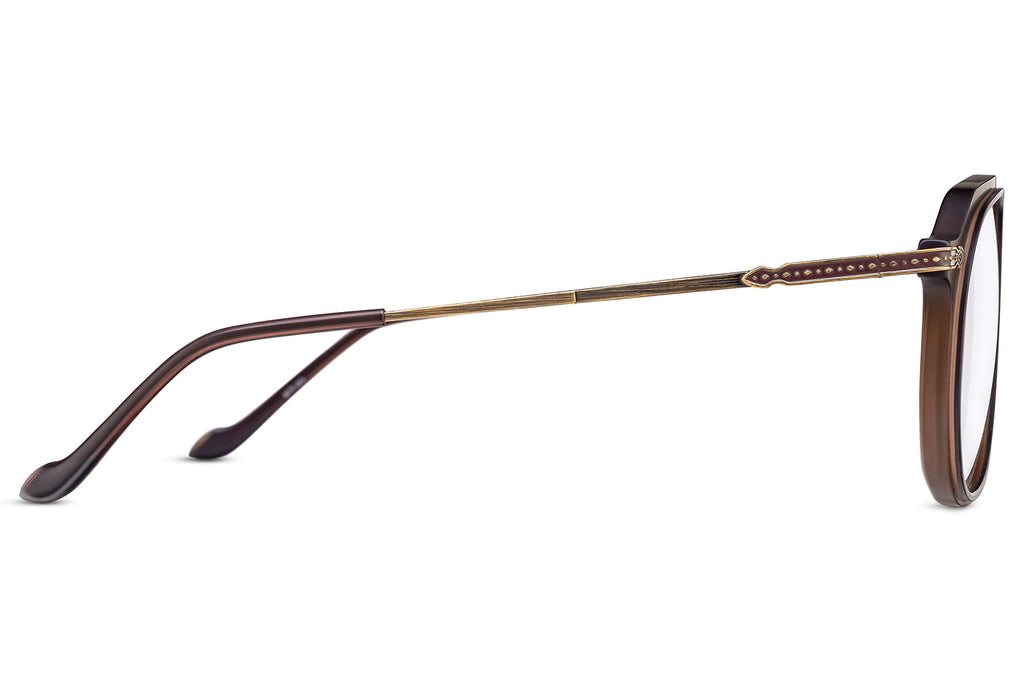 Matsuda - M2073 Eyeglasses Matte Taupe - Antique Gold