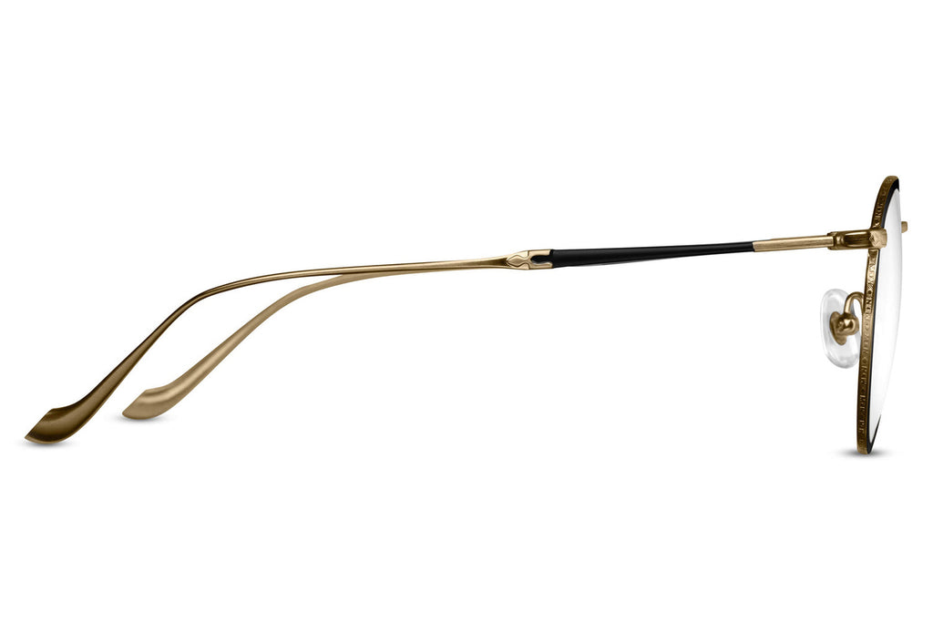 Matsuda - M3058 Eyeglasses Brushed Gold - Matte Black