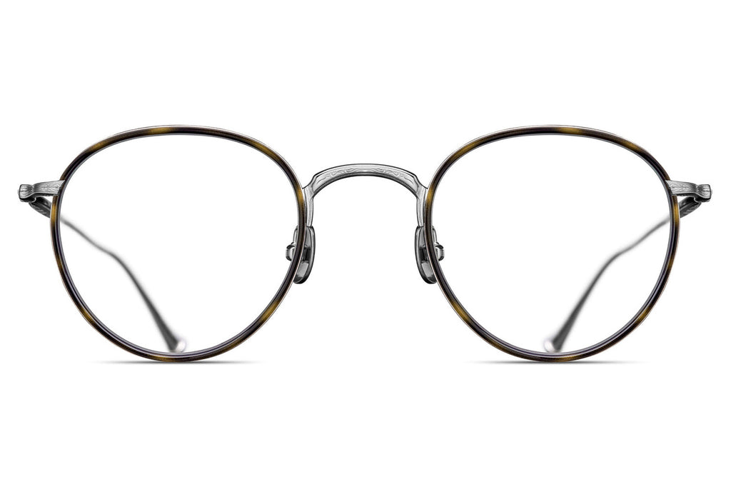 Matsuda - M3085 Eyeglasses Brushed Silver - Khaki Tortoise