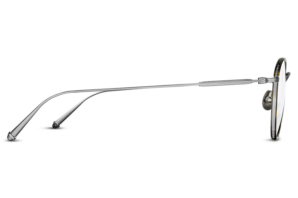 Matsuda - M3085 Eyeglasses Brushed Silver - Khaki Tortoise