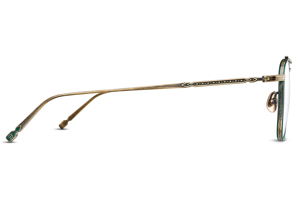 Matsuda - M3157 Eyeglasses Antique Gold - Bottle Green