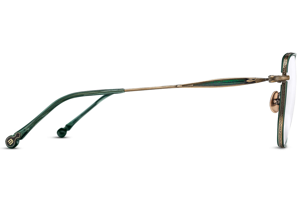 Matsuda - M3158 Eyeglasses Antique Gold - Bottle Green