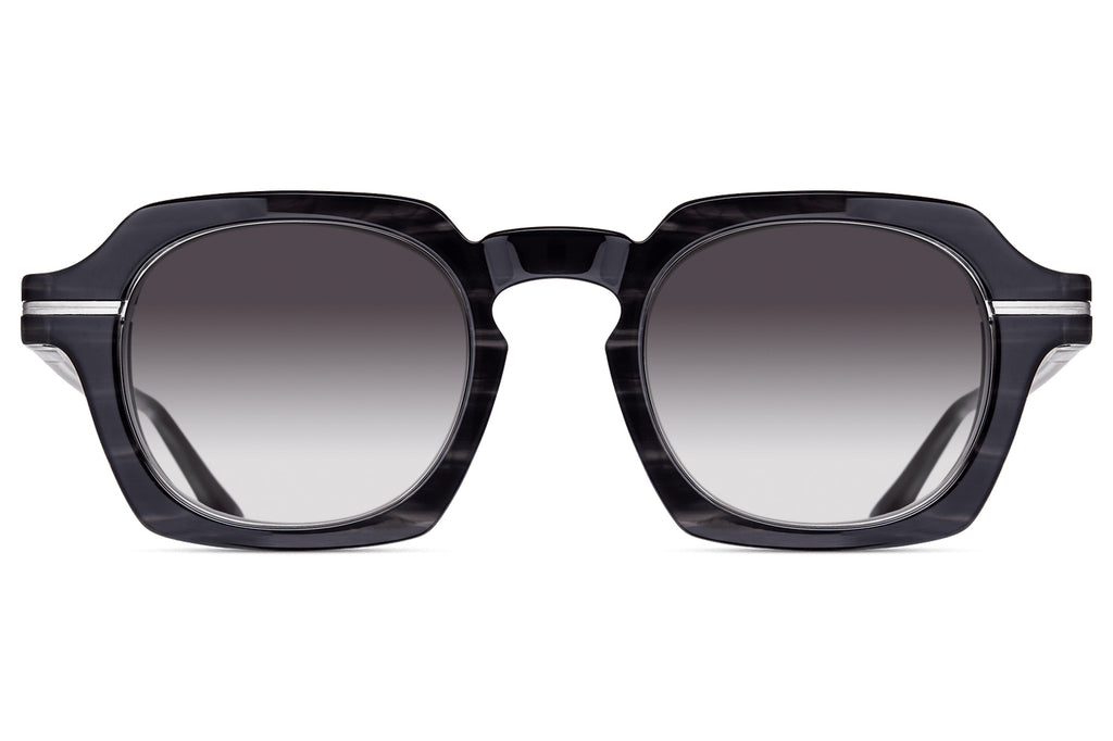 Matsuda - M2055 Sunglasses Black Stripe - Brushed Silver