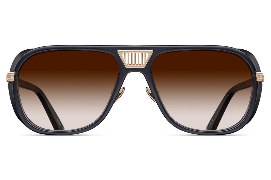Matsuda - M3023-V2 Sunglasses Matte Gold - Matte Black