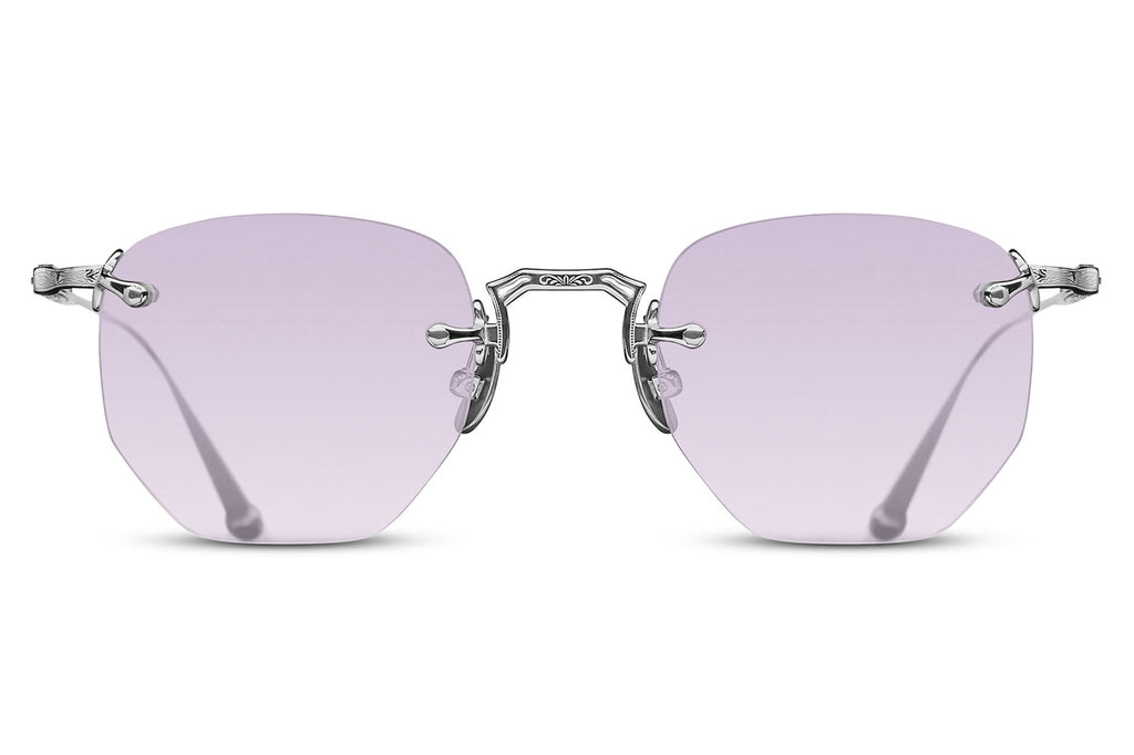 Matsuda - M3104-A Sunglasses Palladium White with Café Violet Gradient Lenses