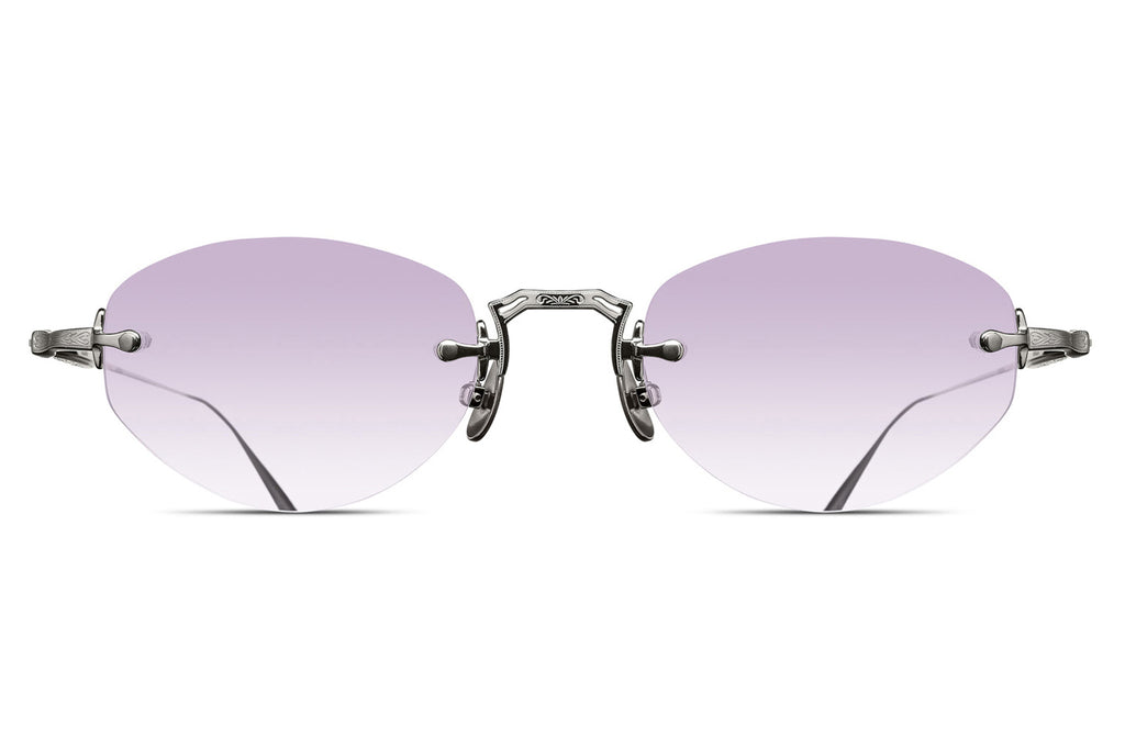 Matsuda - M3105-E Sunglasses Palladium White with Café Violet Gradient Lenses
