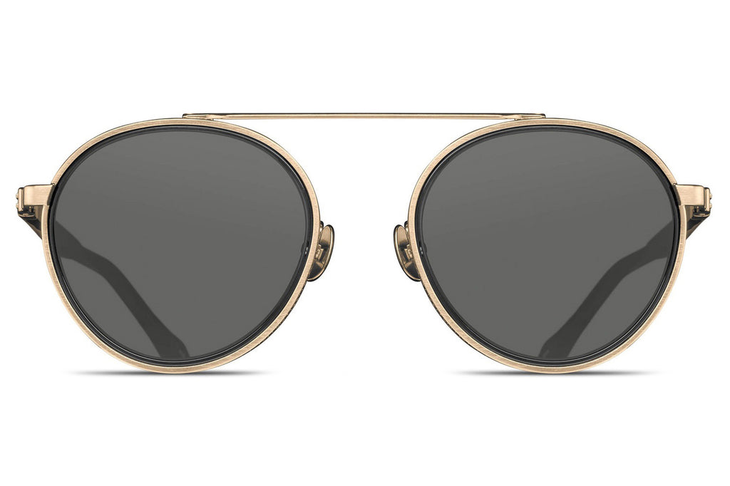 Matsuda - M3125 Sunglasses Brushed Gold - Black 