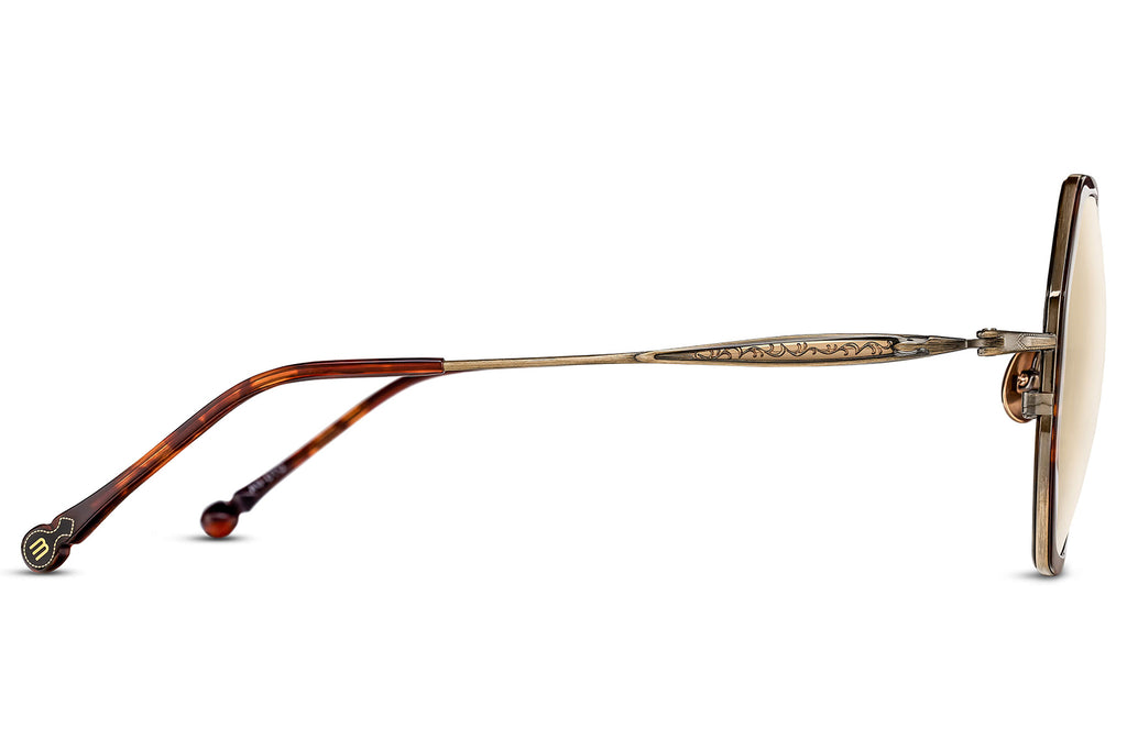 Matsuda - M3162 Sunglasses Antique Gold - Dark Tortoise