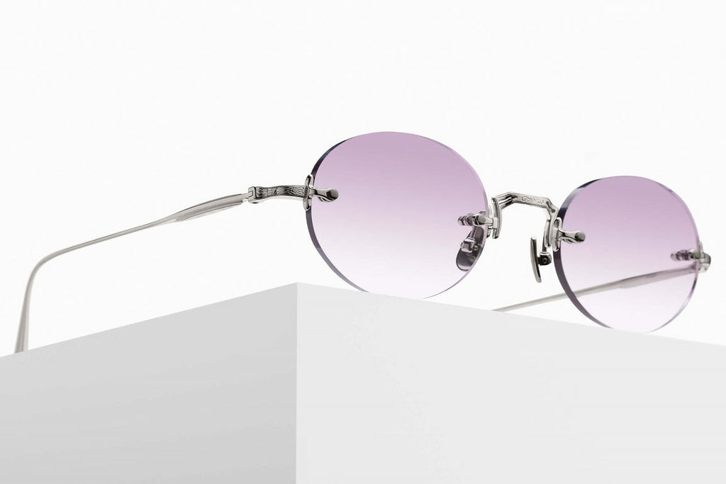 Matsuda - M5002 Sunglasses Palladium White with Café Violet Gradient Lenses