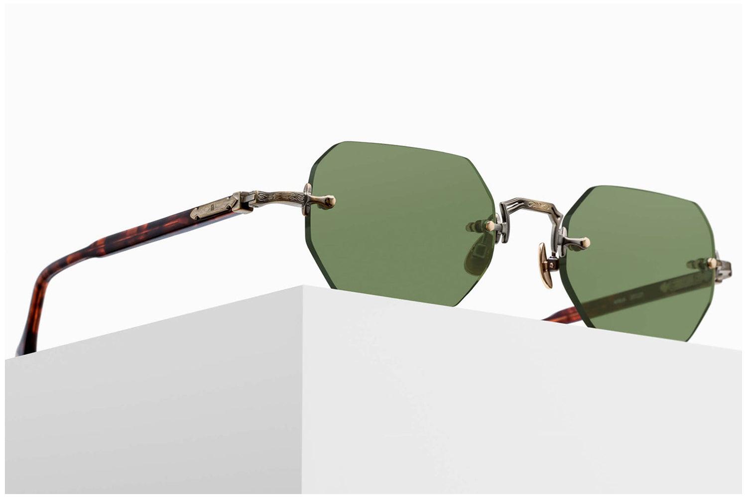 Matsuda - M5010 Rimless Rectangular Sunglasses | Handmade in Japan