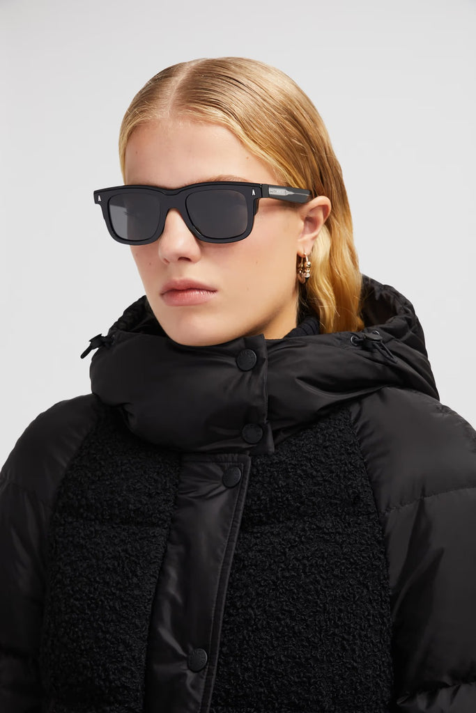 Moncler Lunettes® - Claro (ME6004F) Sunglasses Shiny Black