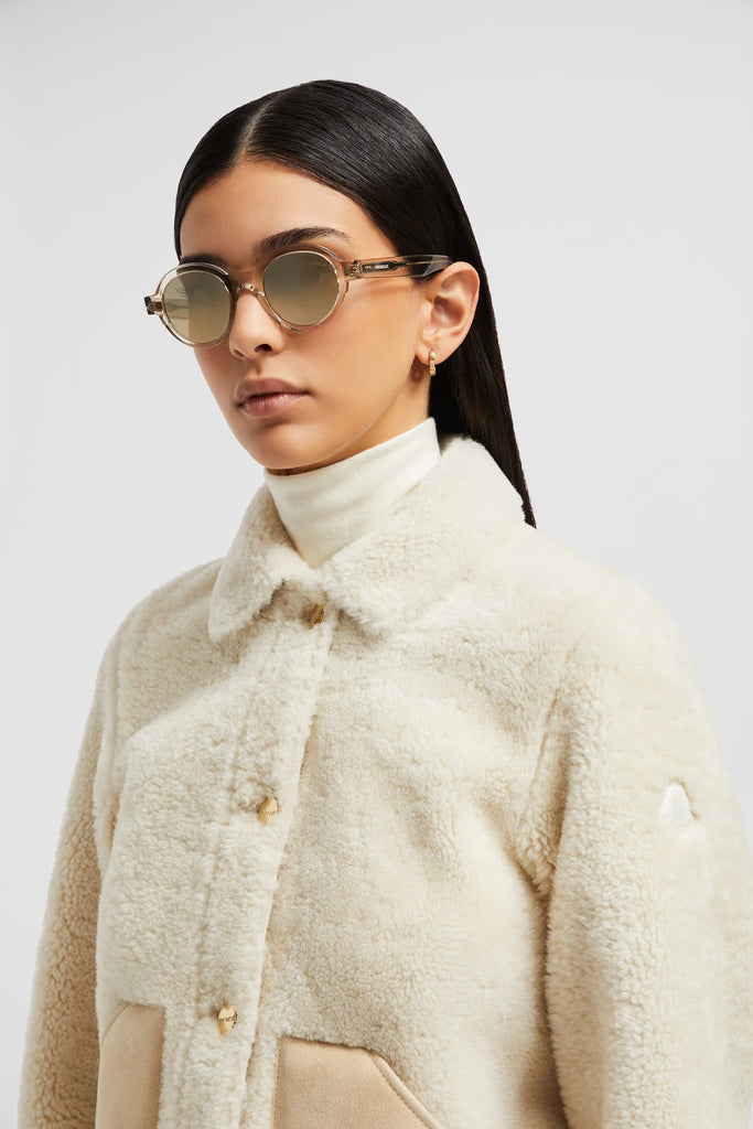 Moncler Lunettes® - Rondosa (ME6003F) Sunglasses Transparent Butter