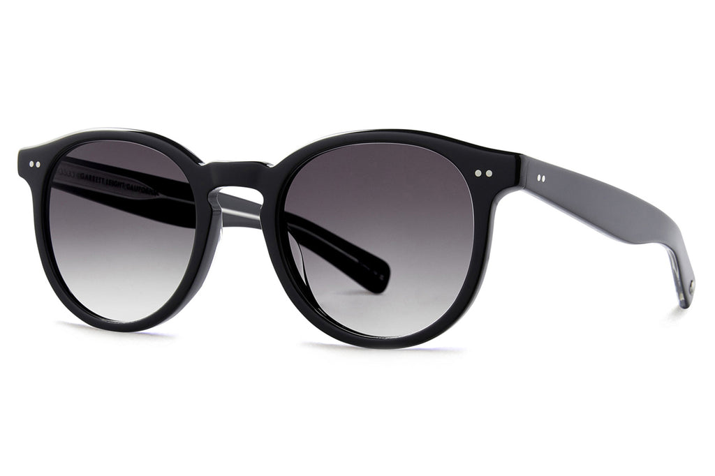 Garrett Leight -Morningside X Sunglasses Black with Waning Moon Gradient Lenses