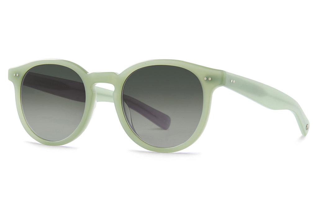 Garrett Leight -Morningside X Sunglasses Mint with Blue Moon Gradient Lenses