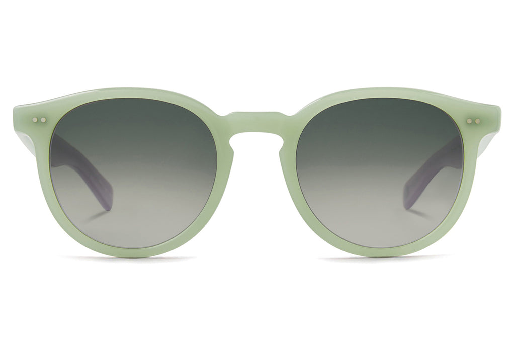 Garrett Leight -Morningside X Sunglasses Mint with Blue Moon Gradient Lenses